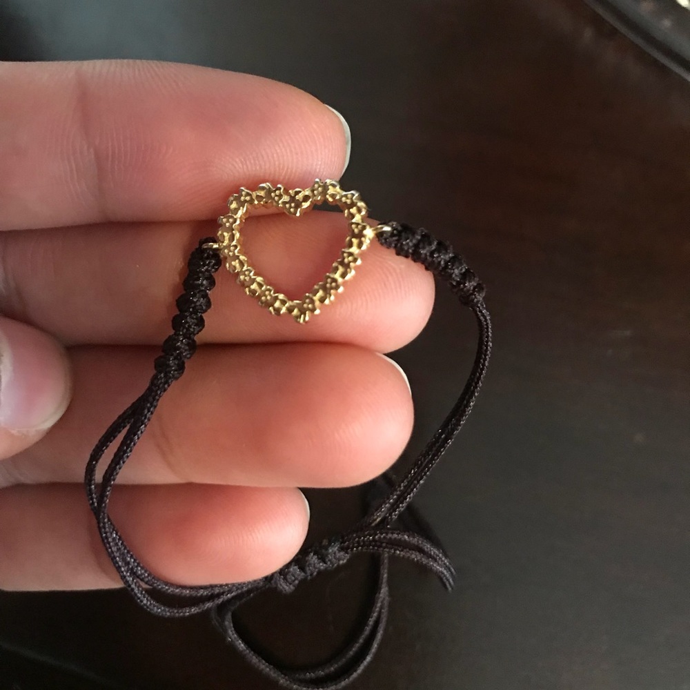 Authentic Tous brown cord bracelet